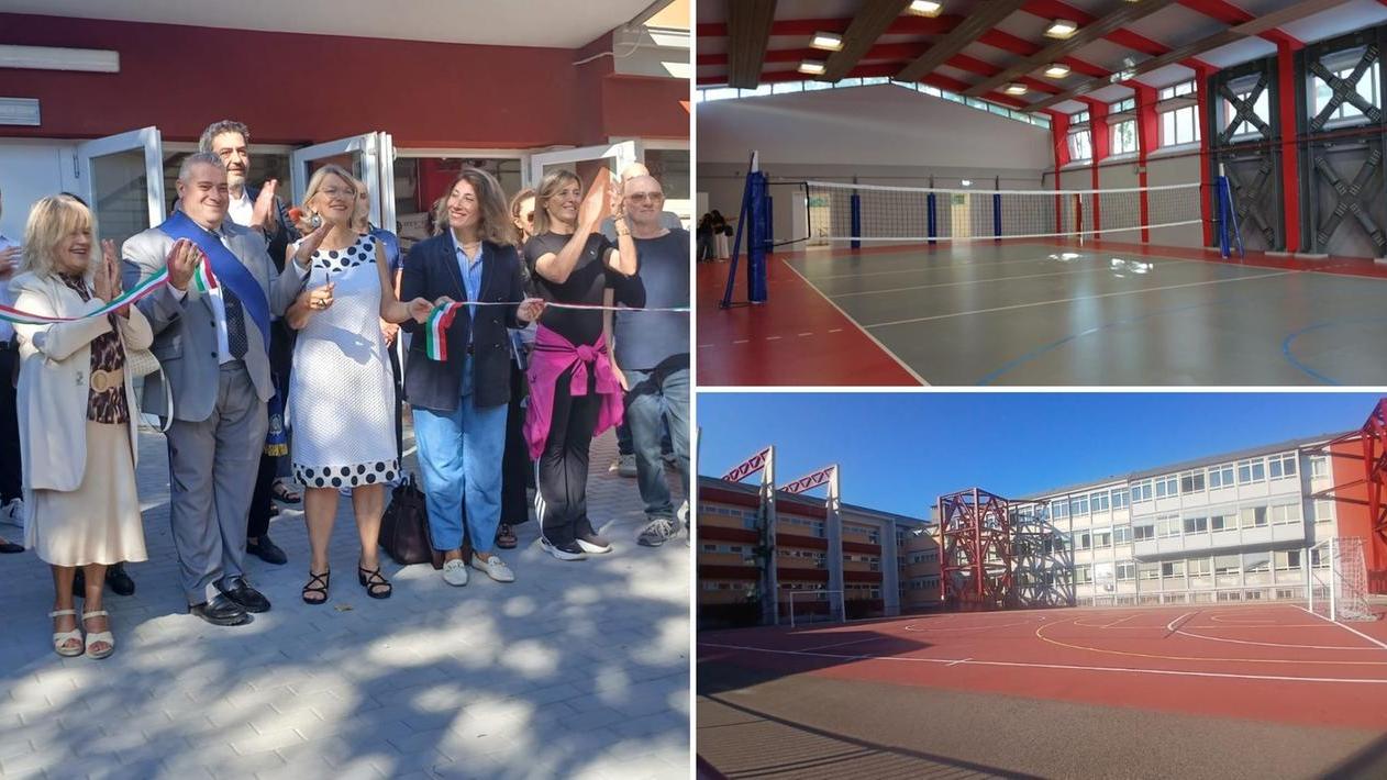 L'inaugurazione della palestra e del campetto del Barozzi