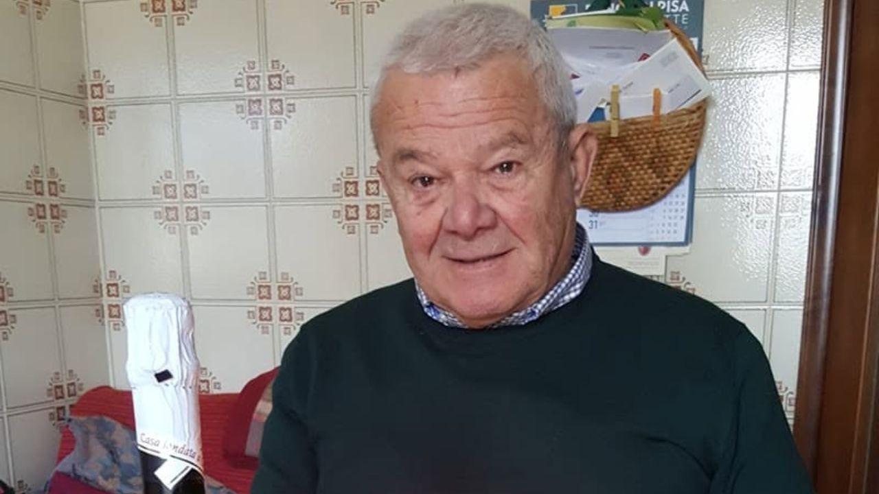 Giuseppe Consoloni a una festa per il suo compleanno