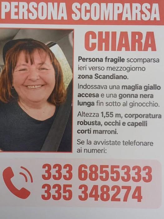 Donna scomparsa a Scandiano: ricerche in corso per Chiara Cappelli