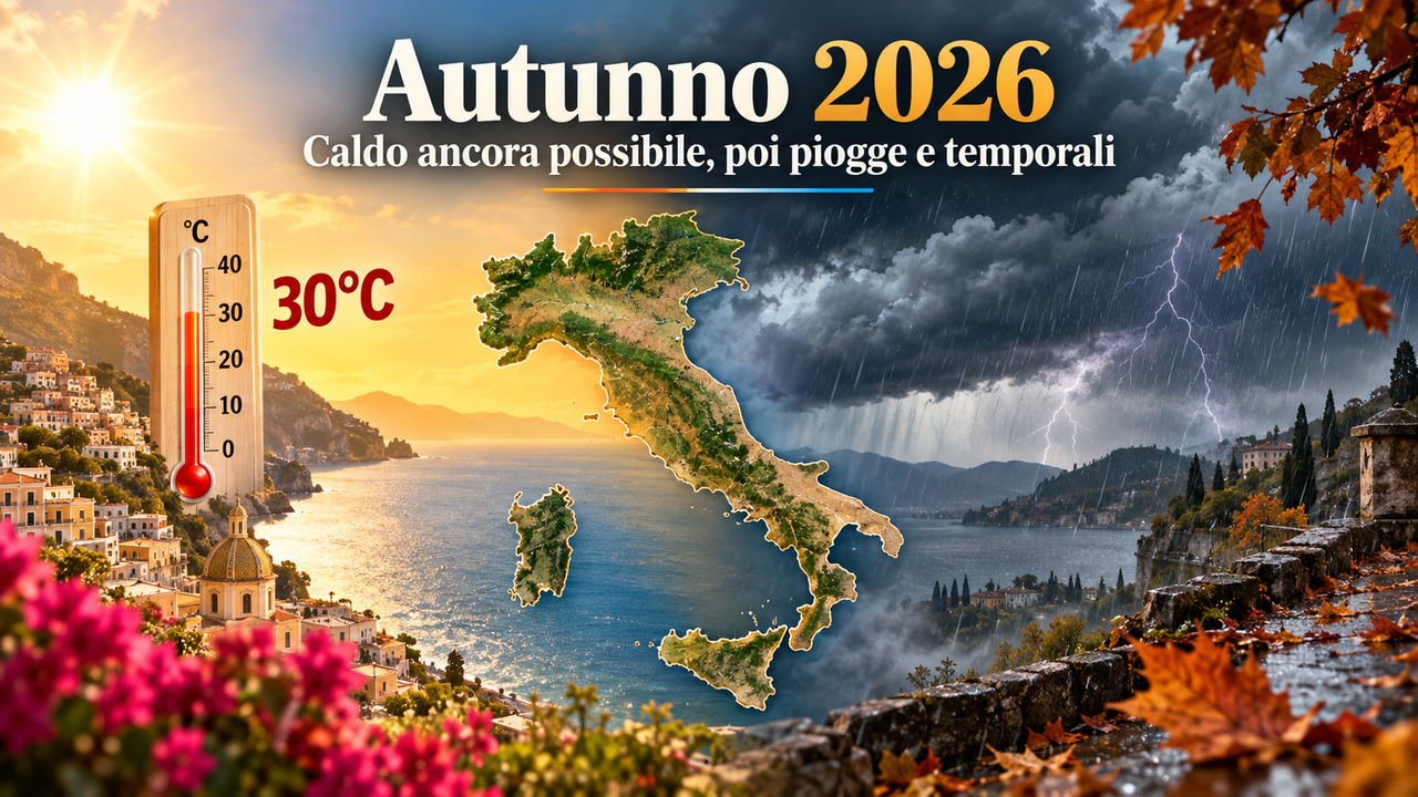 Autunno 2026, l’estate può tornare: caldo a settembre, poi la svolta con piogge e temporali