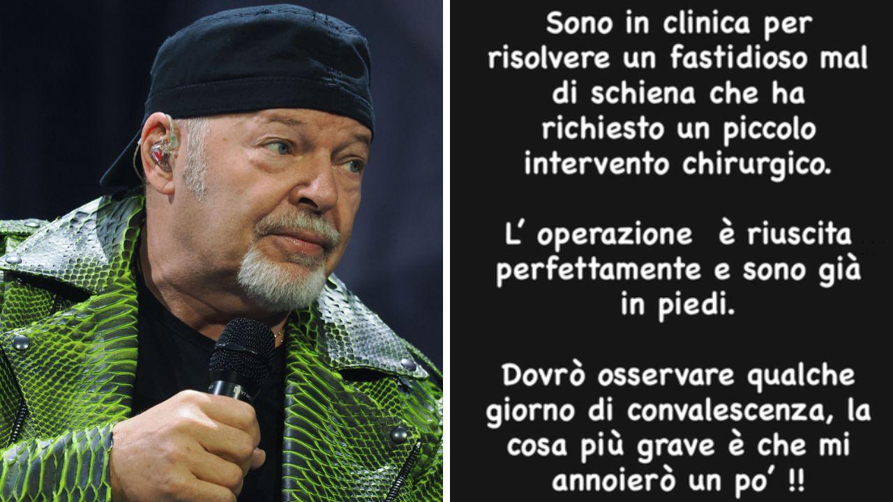 Vasco Rossi e il messaggio condiviso sui social