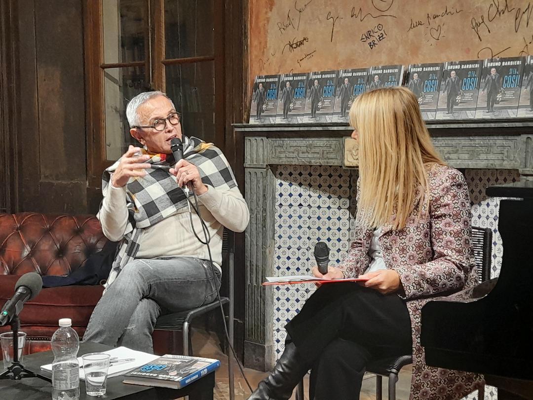 Lo chef Bruno Barbieri a Reggio Emilia per presentare il suo romanzo