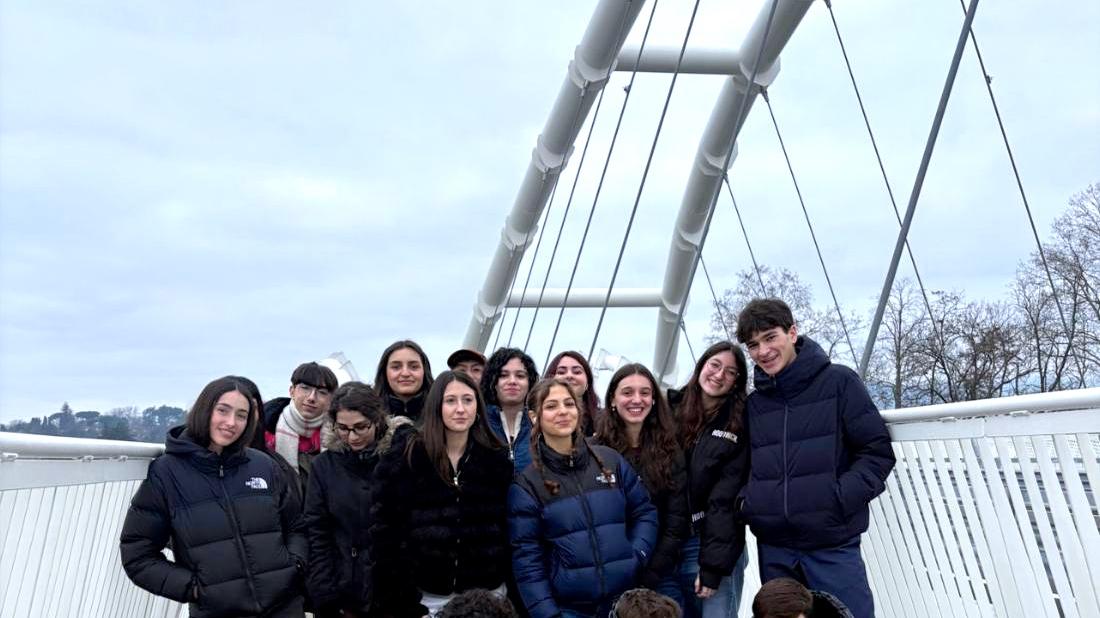 La classe del Passaglia sul nuovo ponte