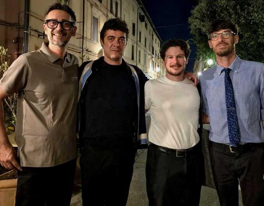 Lucca, tappa agli “Orti di via Elisa” per Scamarcio e il regista Landucci