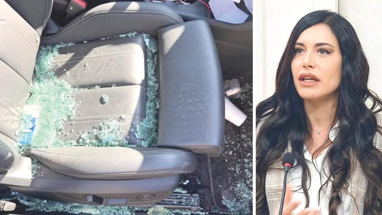 L'auto sfondata e Chiara Frangerini