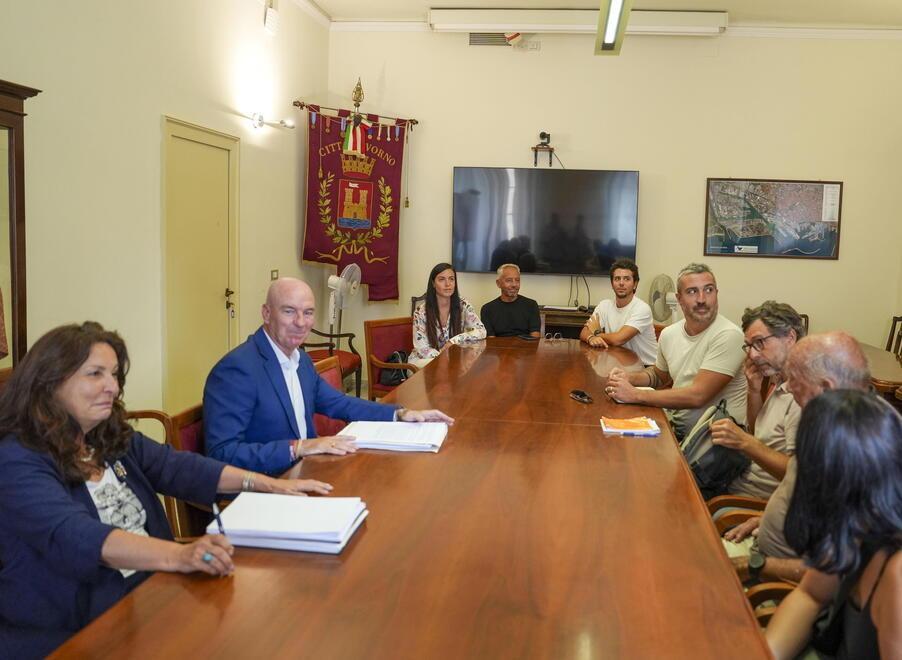 
	Il tavolo in sala giunta (foto Stick)

