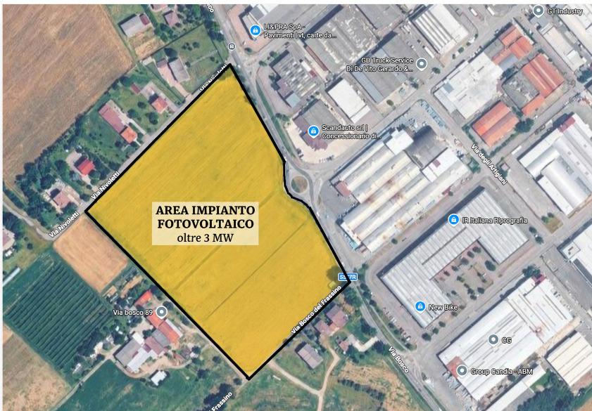 Fotovoltaico, un altro progetto per un impianto a Bosco grande come sei campi da calcio