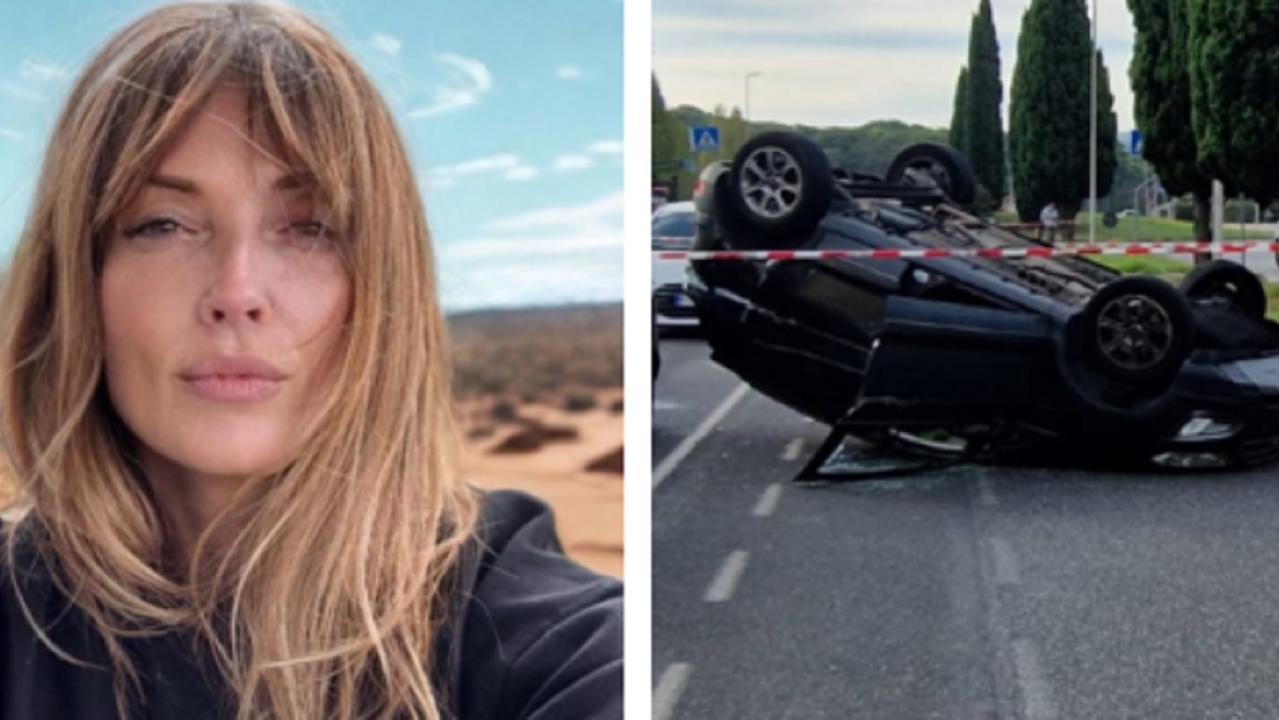 A sinistra Daniela Capasso, a destra l'incidente occorso a sua madre