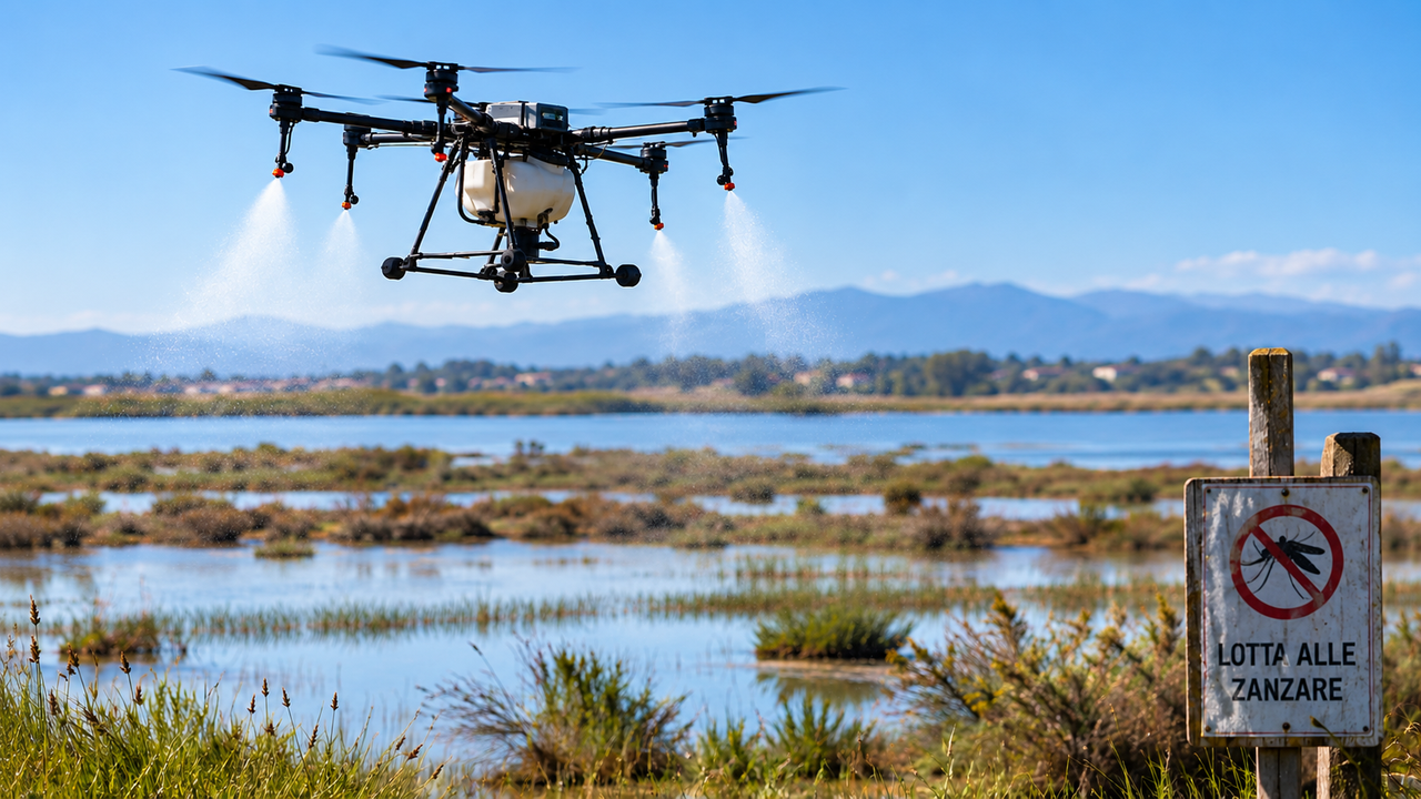 Lotta al West Nile: la Provincia compra il drone antilarvale, ma non c’è traccia del suo utilizzo – L’interpellanza
