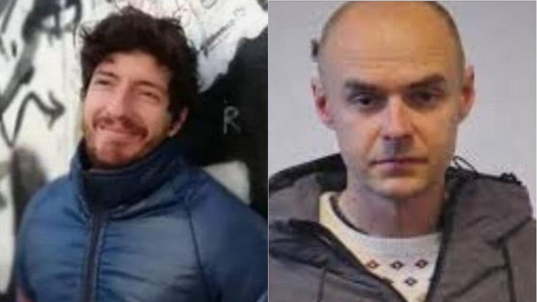 A sinistra il capotreno Alessandro Ambrosio. A destra l'imputatto Jelenic 