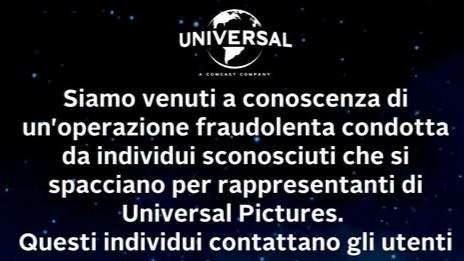 Argenta, residente finisce nella rete della finta Universal Pictures: «Farò denuncia»
