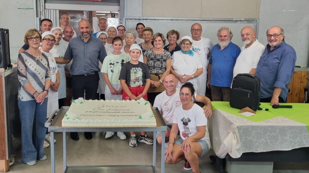 Montalbano, festa per il saluto a monsignor Graziano Donà: «Sei anni splendidi»