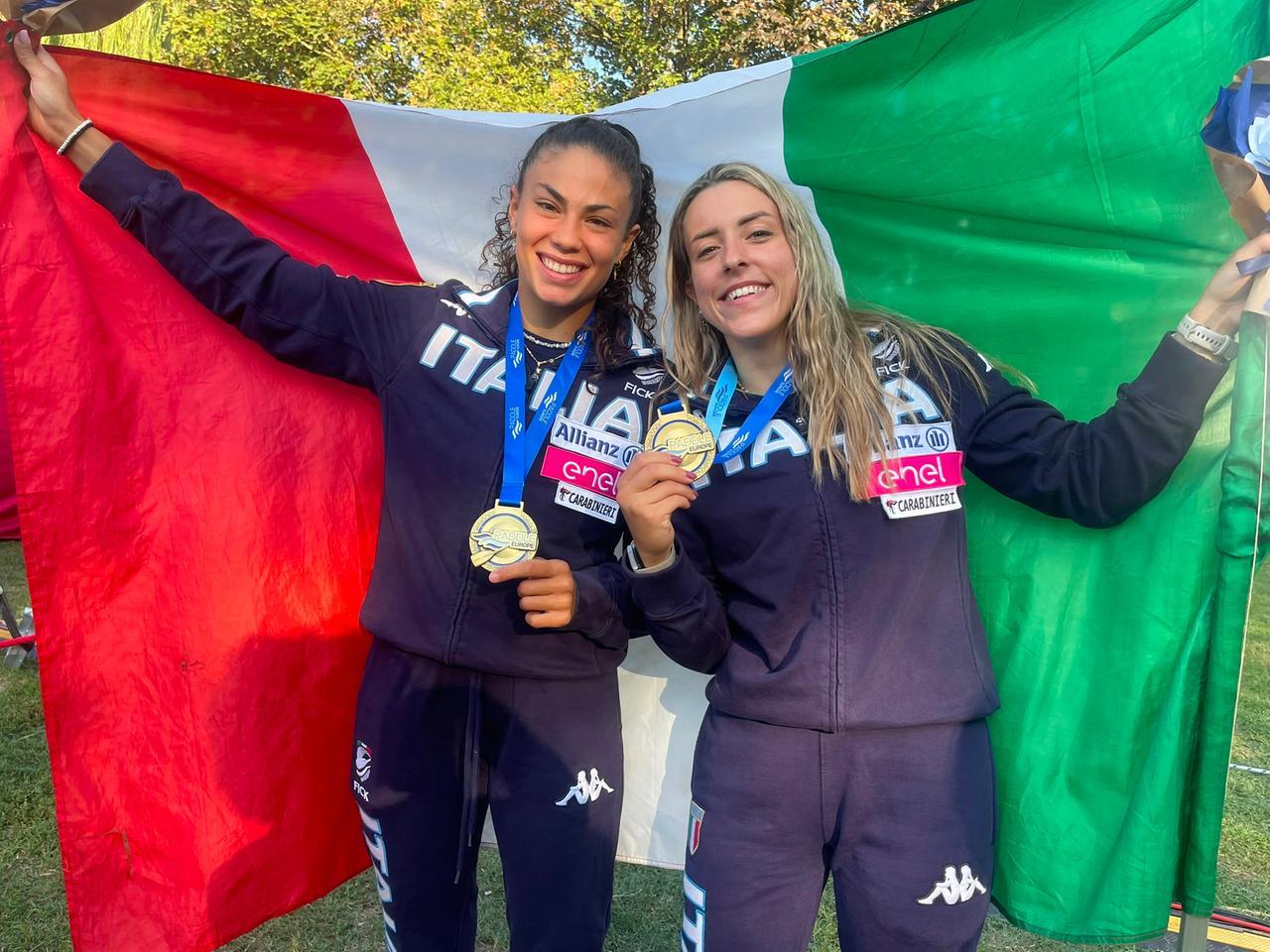 Le ferraresi Borghi e Bertoncelli trascinano l’Italia, oro europeo nella gara a squadre