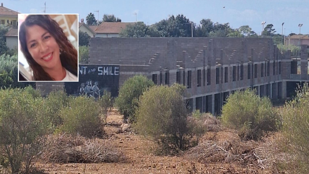 Marinella Campus e il cantiere all'interno del quale è stata ritrovata in stato di incoscienza