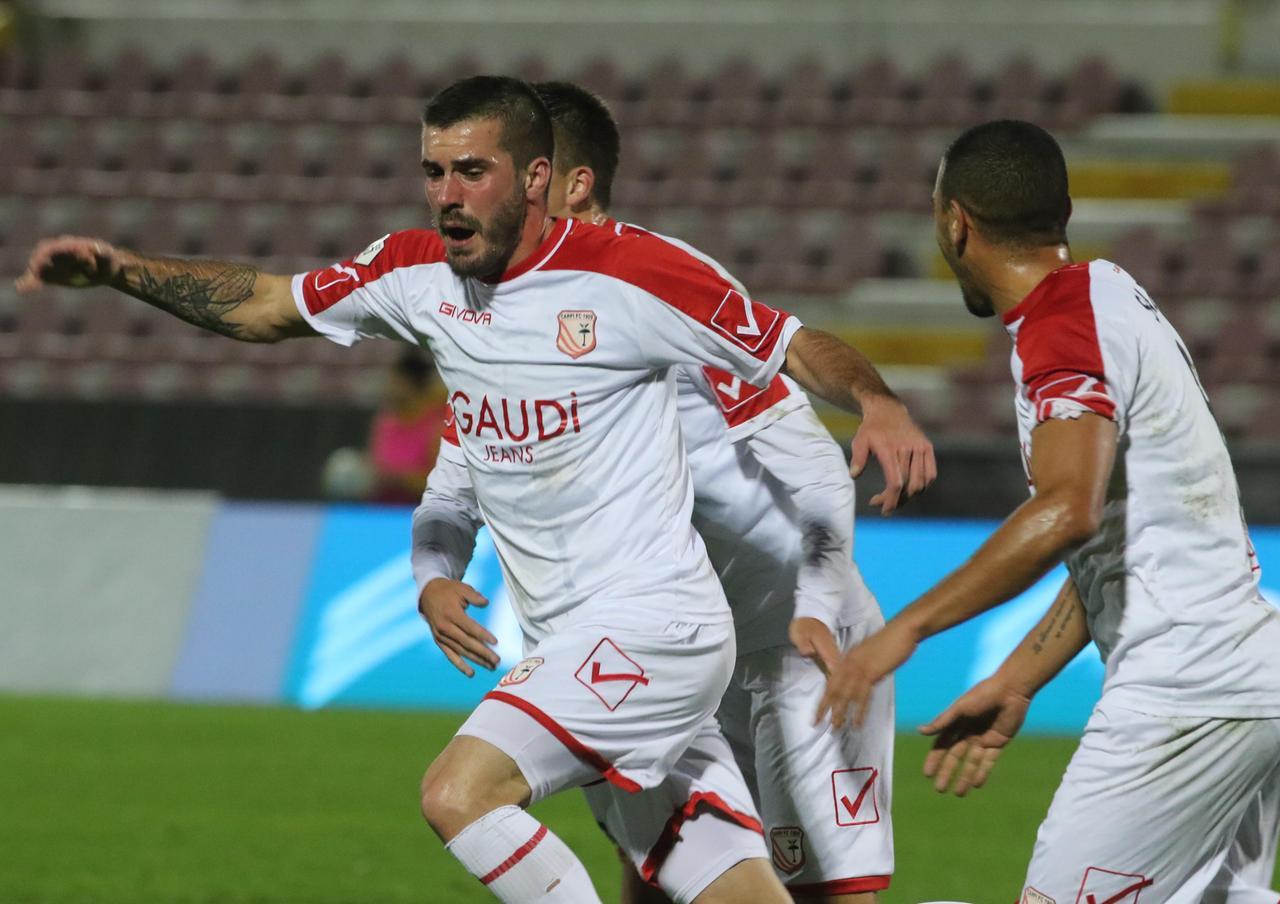 
	Enej Jelenic esulta per il gol decisivo&nbsp;ad Arzignano


