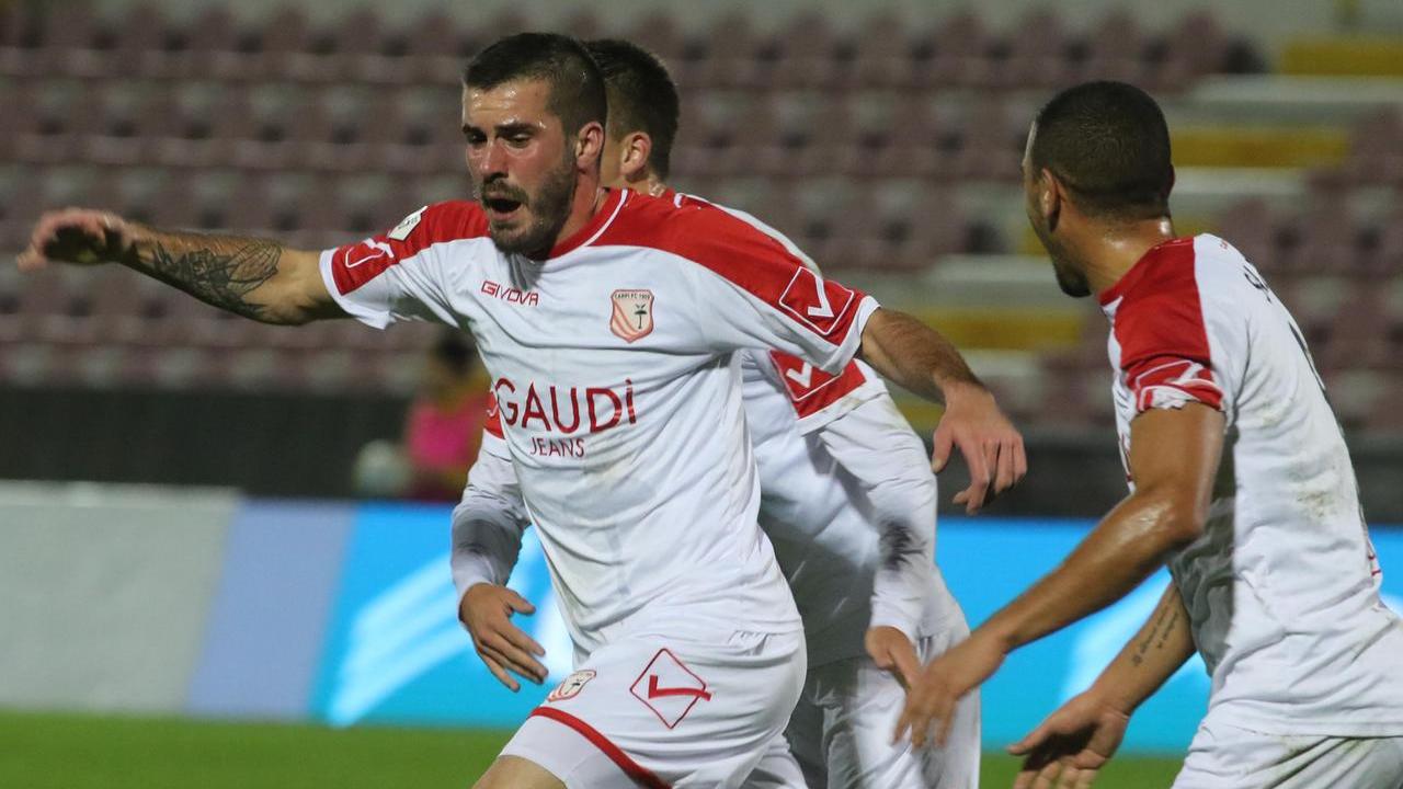 Enej Jelenic esulta per il gol decisivo ad Arzignano