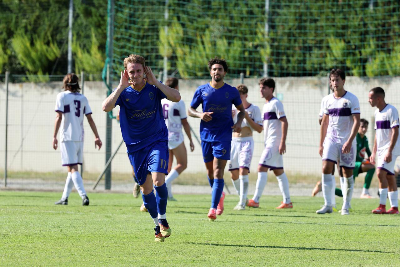 
	Il gol dello 0-2 di Lucacchini per la Lampo nel derby di domenica 20 settembre (foto Nucci)

