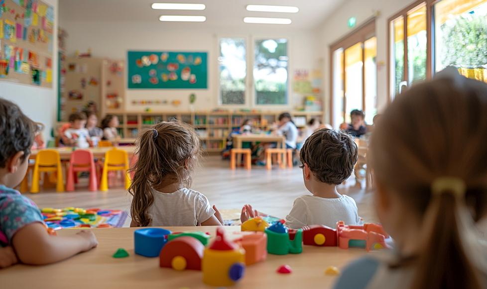 Bambini all'asilo (foto d'archivio)