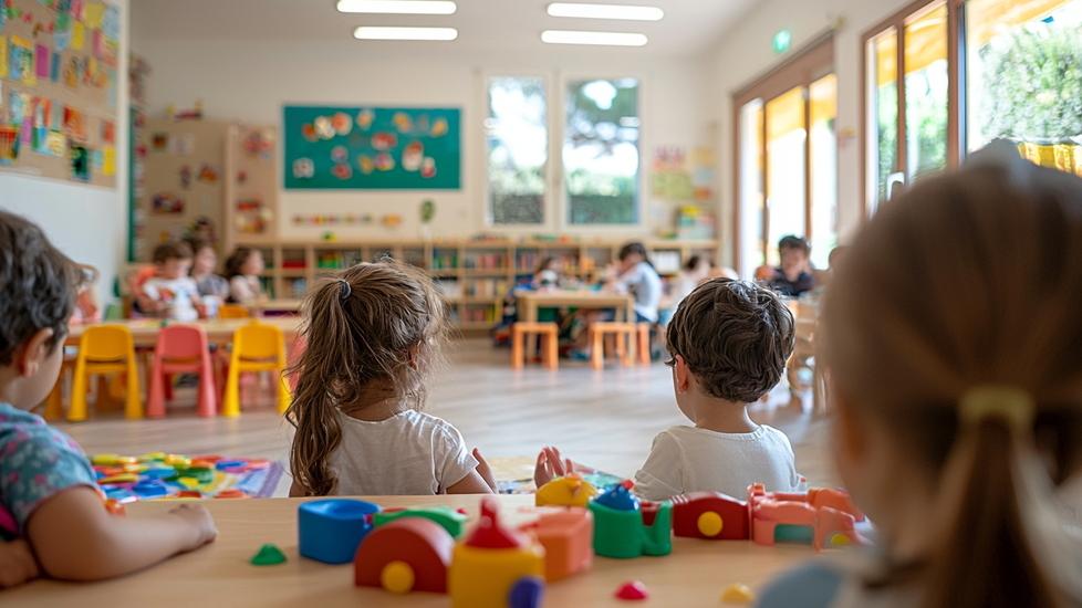 Bambini all'asilo (foto d'archivio)