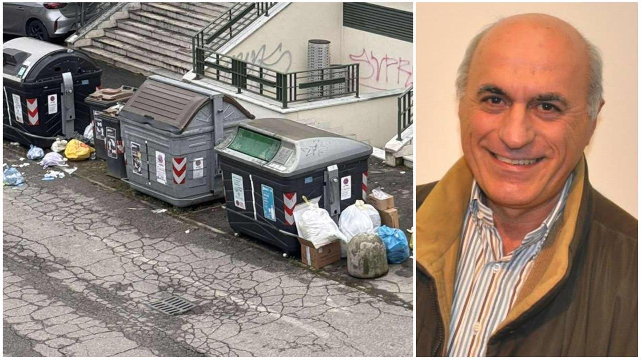 
	Rifiuti abbandonati fuori dai cassonetti e l'assessore Molinari

