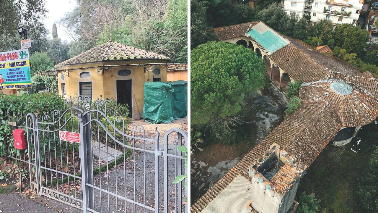 Le ex latrine Fortuna, rilevate a una cifra quattro volte superiore il loro valore: significa che è alto l’interesse per i beni termali; a destra nella foto di Nucci la Torretta