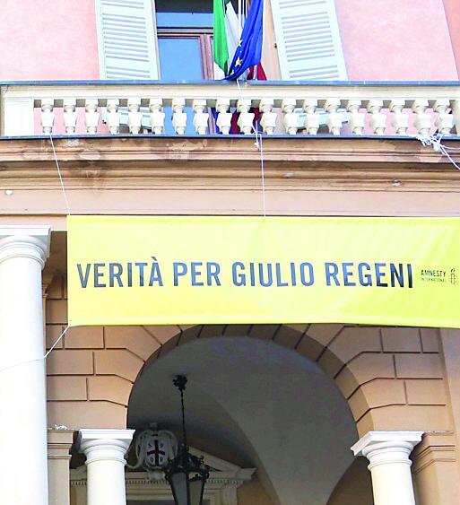 «Ora via lo striscione per Giulio Regeni dal Municipio»: la richiesta di Tarquini e Bassi dopo la sentenza