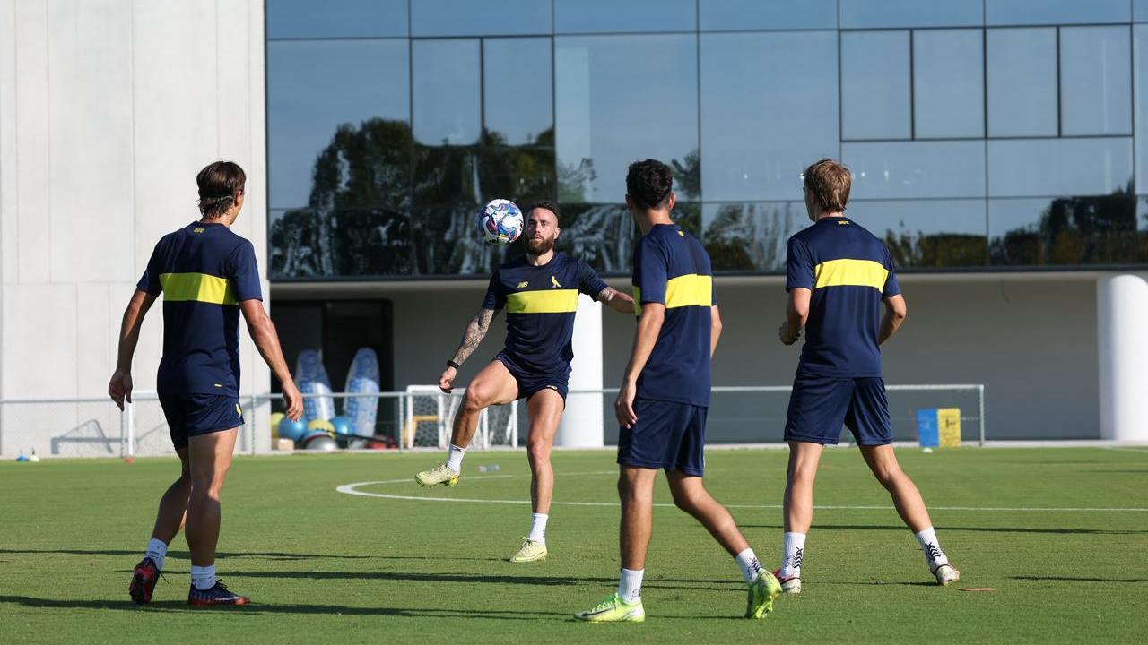 Il primo allenamento del Modena al "Nido"