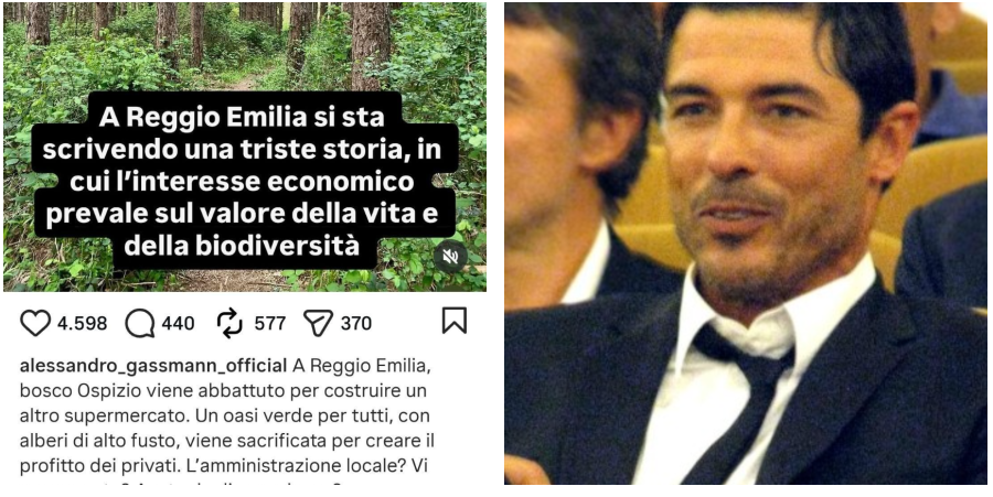Bosco Ospizio, interviene anche Alessandro Gassmann: «A Reggio Emilia si sta scrivendo una triste storia»