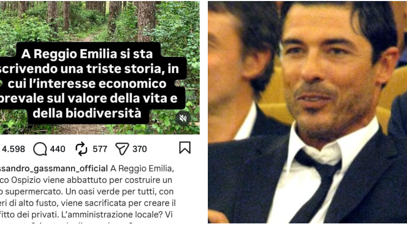 Bosco Ospizio, interviene anche Alessandro Gassmann: «A Reggio Emilia si sta scrivendo una triste storia»