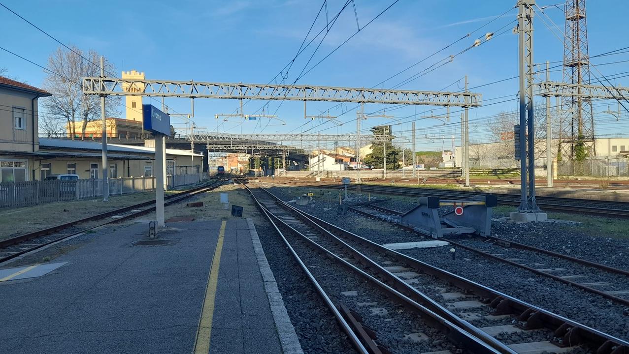 Il fascio ferroviario a nord di Livorno centrale