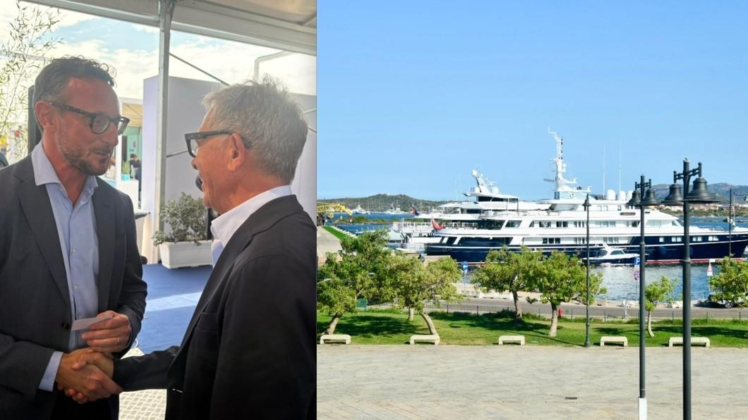 
	L'incontro tra Bordin e Nizzi e i primi yacht al Molo Brin

