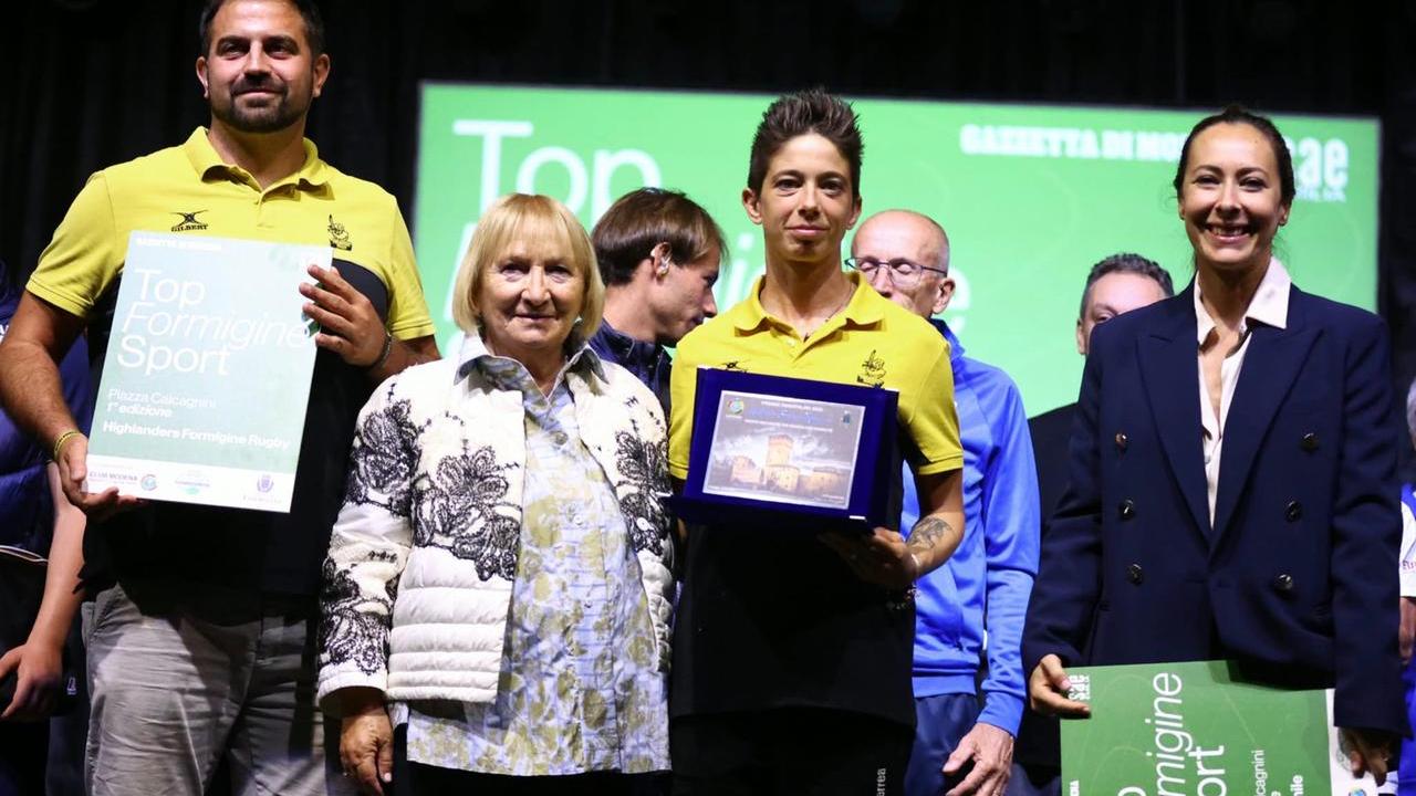 Una premiazione del Panathlon Club al Top Formigine Sport