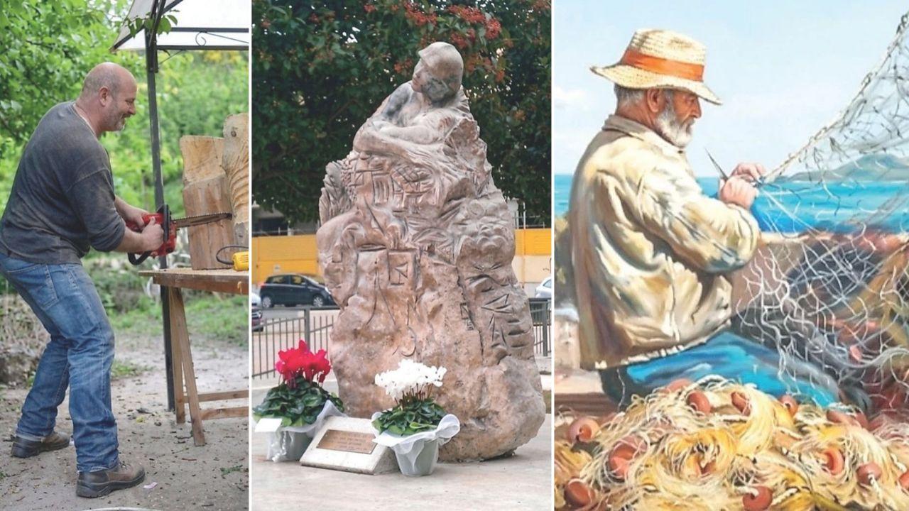 Il viaggio artistico di Pinuccio Chessa, dai gessetti alle sculture: «Qui l'arte è ancora un gioco»