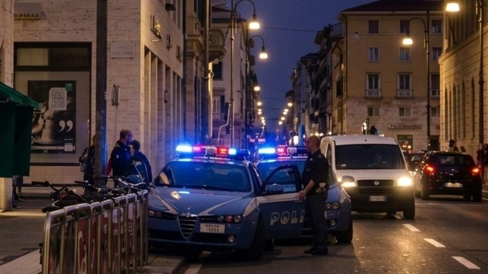Poliziotti in via Cairoli (foto d'archivio)