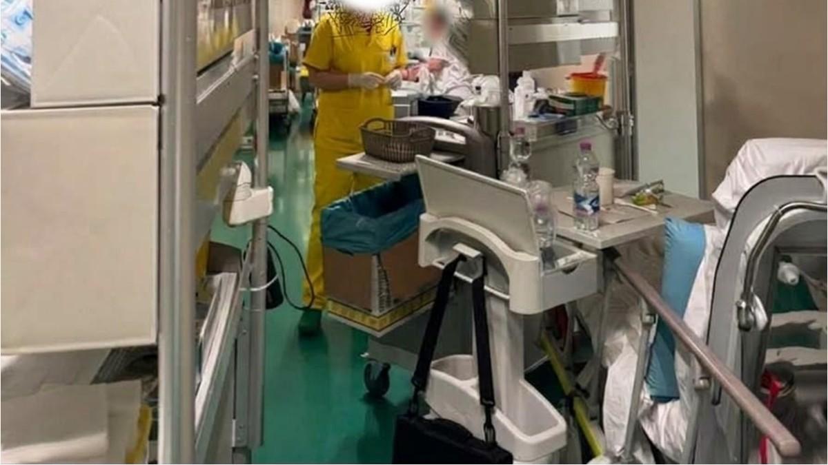 Sassari, Medicina interna al collasso: pazienti nei corridoi e organici all’osso