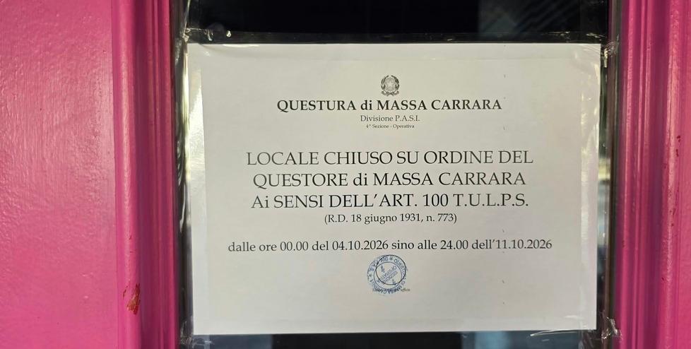 Il provvedimento della questura