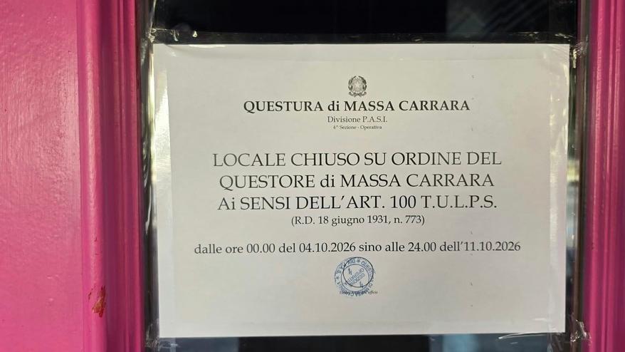 Il provvedimento della questura