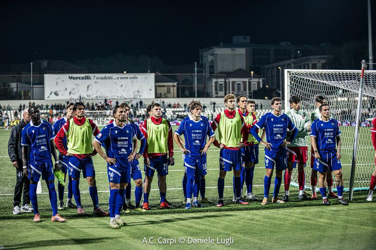 
	La delusione del Carpi a Vercelli (Foto: Daniele Lugli)

