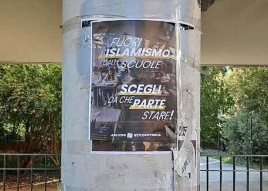 I manifesti di Azione Studentesca a Ferrara, Fratelli d’Italia: «Sinistra ipocrita»