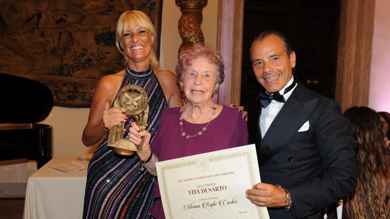 Silvana Righi Cartei alla premiazione