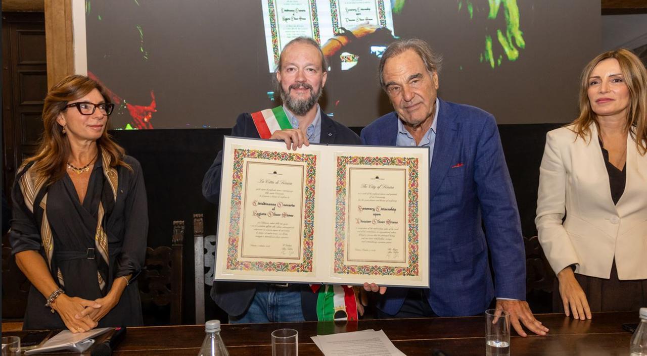 Oliver, il ferrarese: cittadinanza onoraria al regista Stone