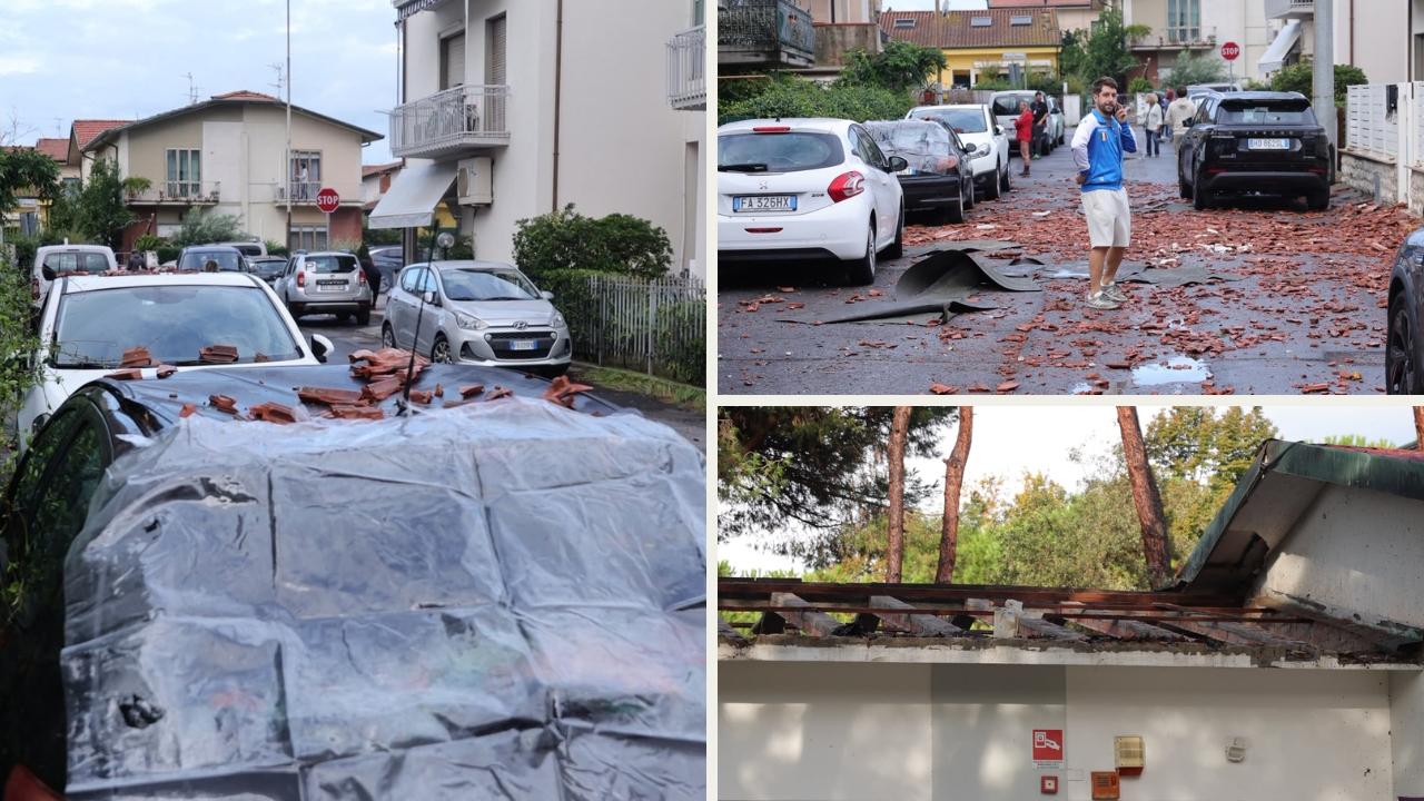 I danni del maltempo a Viareggio