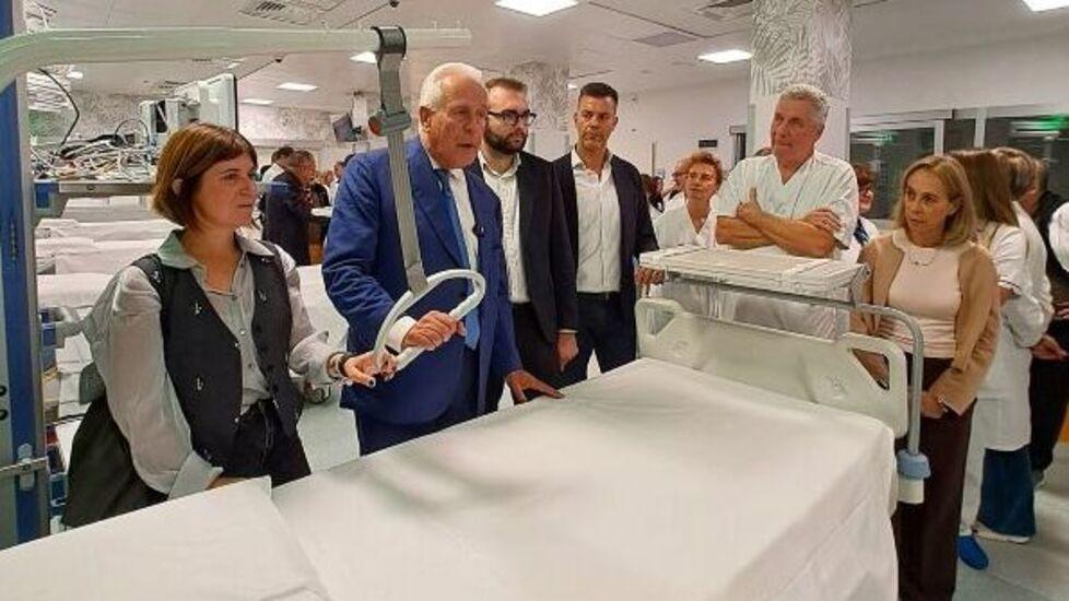 Giani all'interno dei nuovi spazi