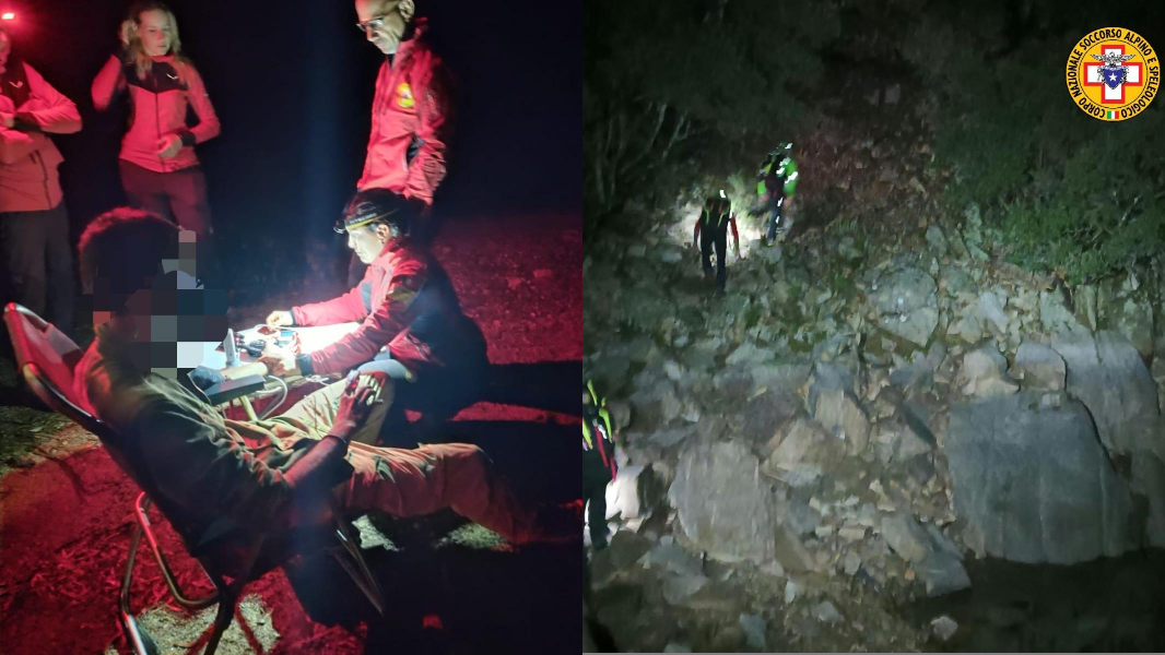 Bloccati dal buio sui monti, due escursionisti recuperati nella notte