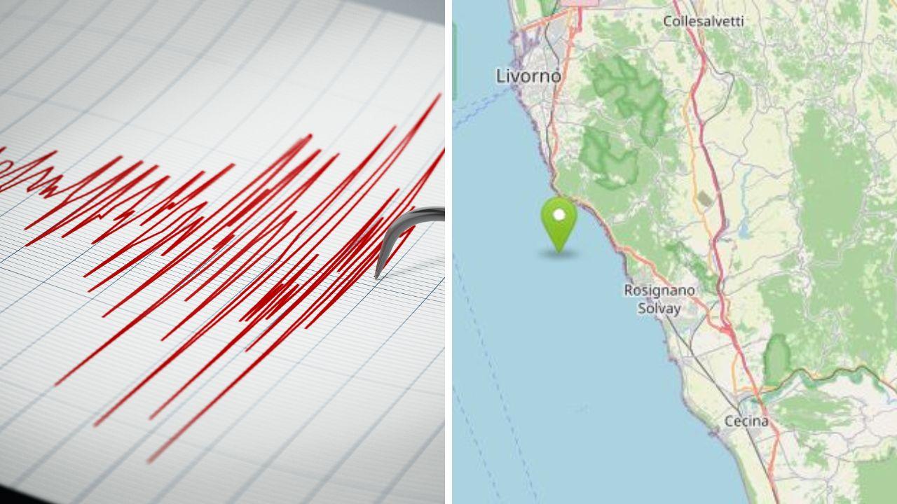 Scossa di terremoto in Toscana, epicentro sulla costa livornese: magnitudo 3.3. I lettori: «Pareti e lampadari hanno ballato»