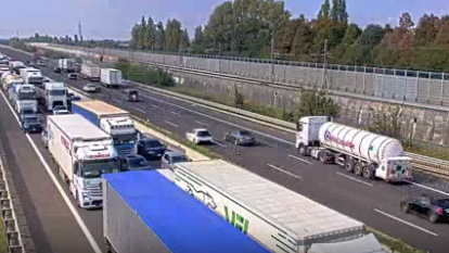 Incidente in A1 tra Reggio Emilia Emilia e Modena: code e rallentamenti