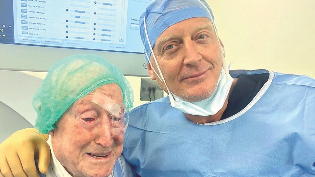 
	Il signor Meucci e il medico Giamberto Casini

