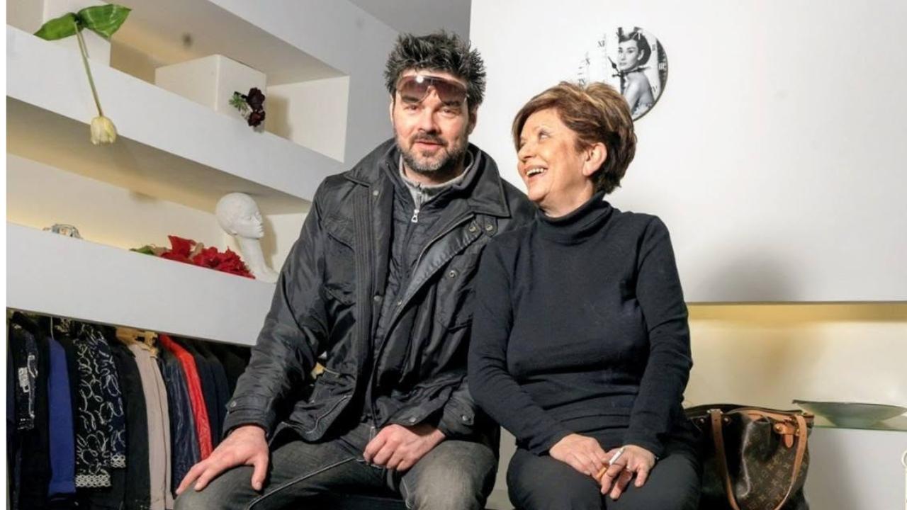 Erina Caponi, insieme al bisnipote Filippo Lotti 