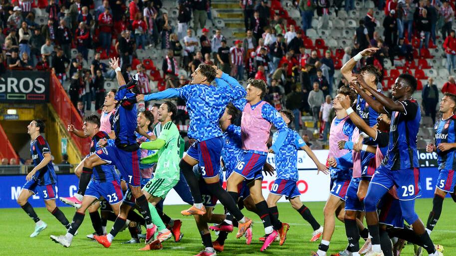 L'esultanza dei nerazzurri