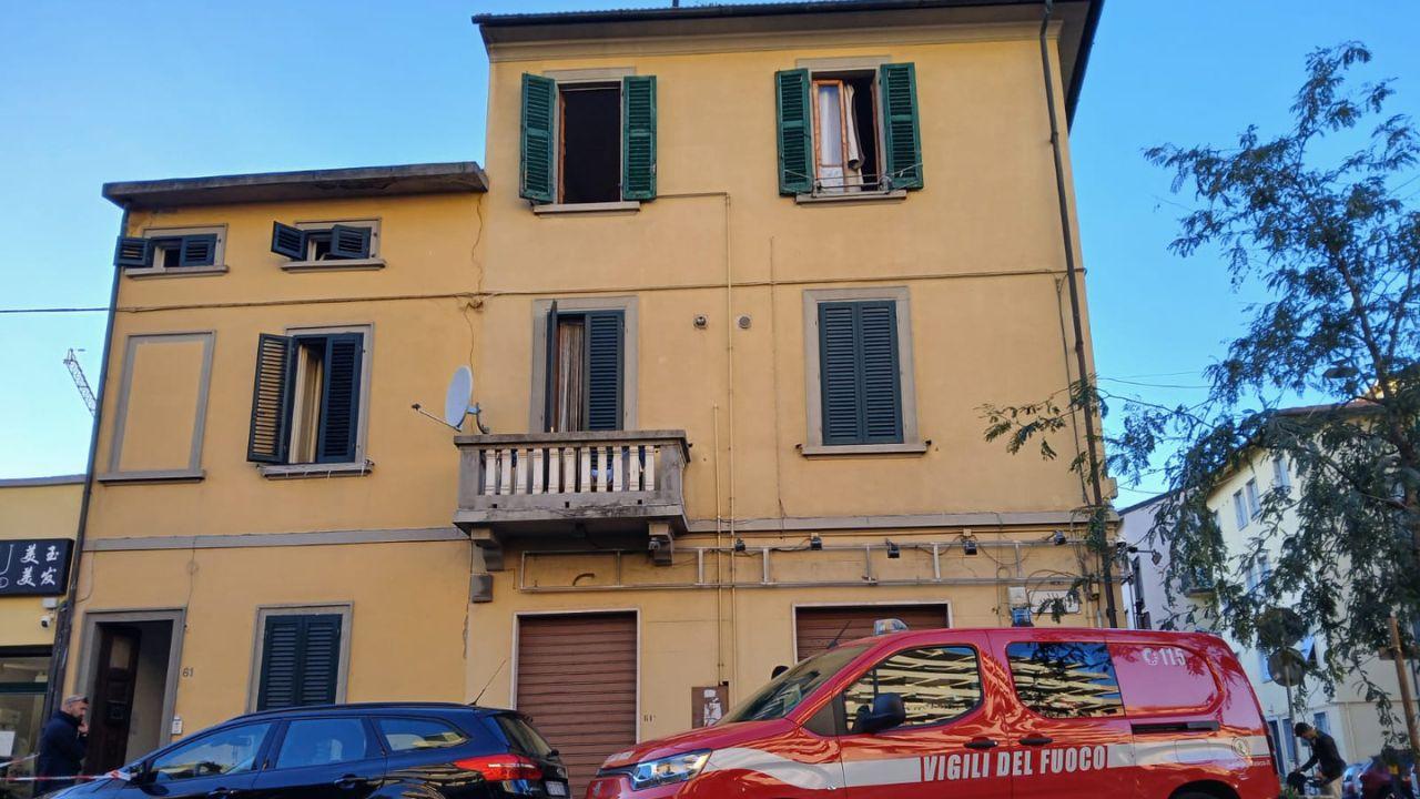 L'appartamento in via Marini in cui è avvenuto l'omicidio 